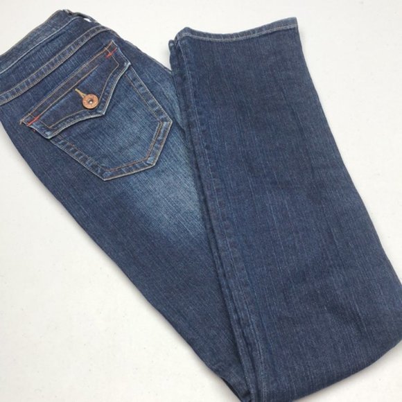 PREMIUM LUCCI STRAIGHT FLAP POCKET JEANS 0x32 LIKE NEW ❤️ - Picture 4 of 14